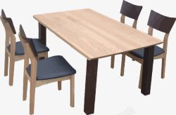 手绘休闲桌椅家具现代简约桌子高清图片