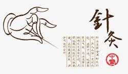 中医治疗中国古文化针灸高清图片