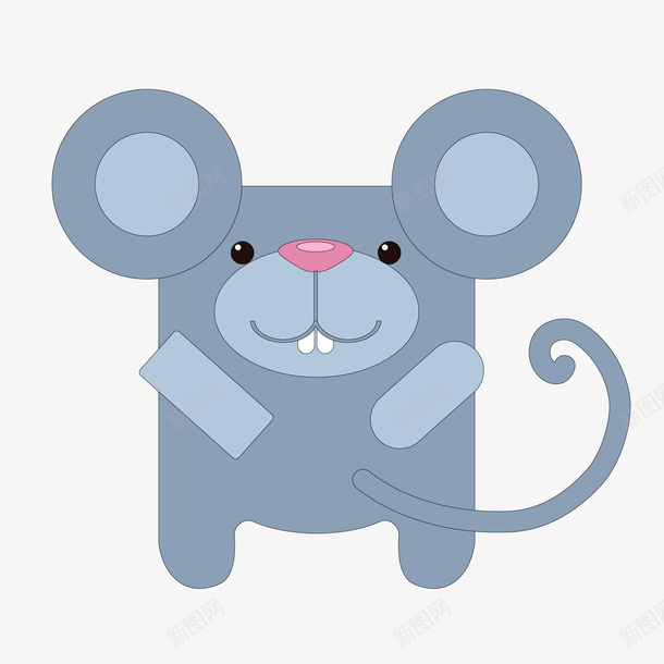 卡通可爱的小老鼠贴纸矢量图ai免抠素材_新图网 https://ixintu.com 几何形 动物设计 卡通 标签设计 矢量图 老鼠 老鼠生日 贴纸设计