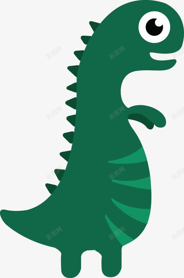 站立的可爱小恐龙png免抠素材_新图网 https://ixintu.com 动物 可爱的 恐龙化石 眼睛 站立 简图 绿色恐龙