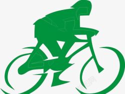 生态理念绿色骑行高清图片