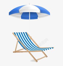 打伞休闲靠椅高清图片