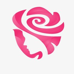 减肥标志花朵创意女性减肥logo图标高清图片