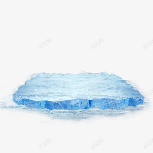 蓝色浮冰背景png免抠素材_新图网 https://ixintu.com 浮冰 背景 蓝色