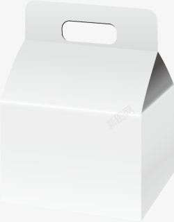 快餐盒卡通白色快餐外卖盒子模板高清图片