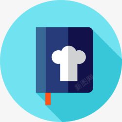 烹饪教程书图标高清图片
