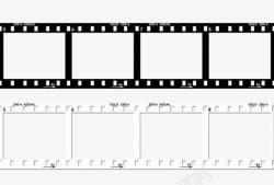 简约胶卷卡通手绘边框电影高清图片