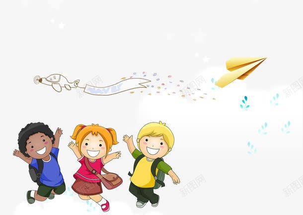 欢乐暑假png免抠素材_新图网 https://ixintu.com psd 卡通 小伙伴 小孩子 暑假 暑期 海报 海报设计