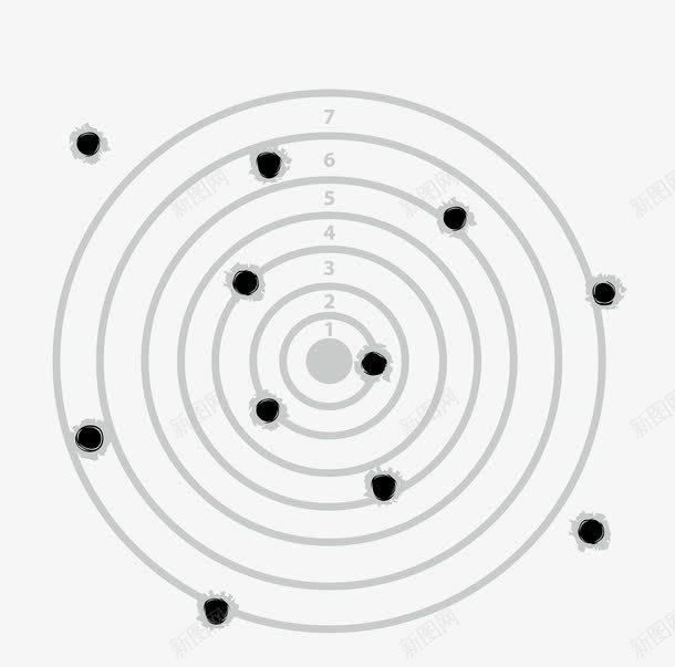 简约扁平射击打靶弹孔图案png免抠素材_新图网 https://ixintu.com 军事训练 卡通子弹 子弹 子弹孔 孔洞 射击 射击娱乐 射击训练 弹孔 扁平简约 打靶 枪支 枪眼 瞄准准心 训练 靶心