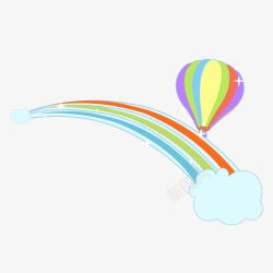 气球动漫彩虹儿童素材