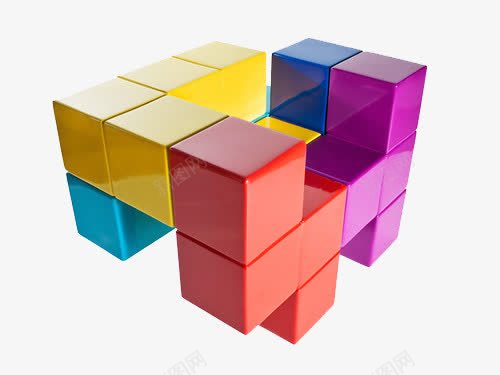 彩几何俄罗斯方块png免抠素材_新图网 https://ixintu.com 俄罗斯方块 几何 彩色 手绘 方块