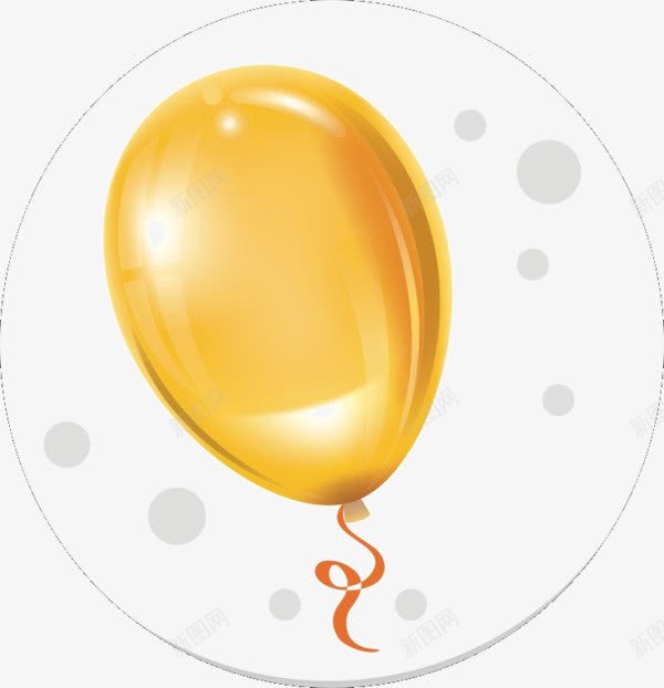 卡通气球png免抠素材_新图网 https://ixintu.com 卡通气球 气球 金色 金色气球