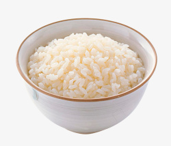 透明碗一大碗白色蒸米饭高清图片