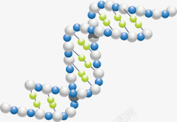 手绘DNA素材创意DNA分子矢量图高清图片