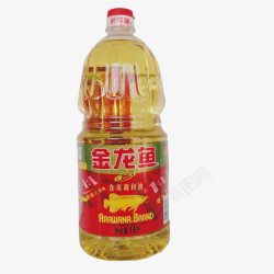 大豆油素材一瓶金龙鱼调和油高清图片