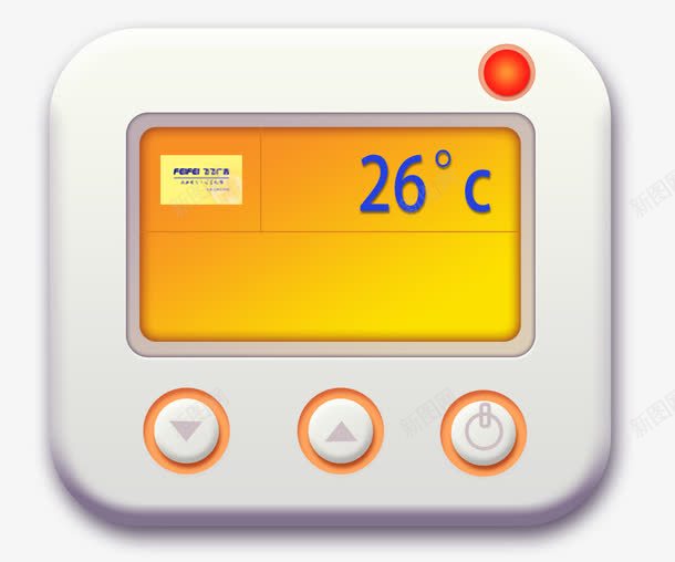 智能温度器png免抠素材_新图网 https://ixintu.com 室内温度 数字 显示屏 温度表