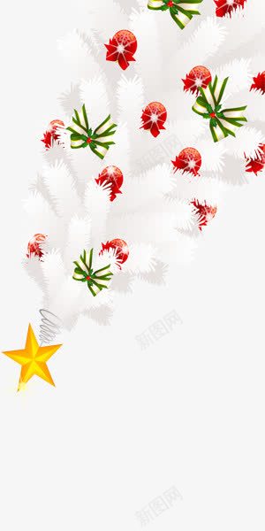圣诞画册碎花装饰png免抠素材_新图网 https://ixintu.com 圣诞 星星 碎花