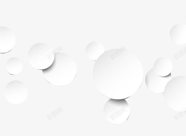 白色圆形背景png免抠素材_新图网 https://ixintu.com 几何图形 几何图案 圆形图案 扁平化图案 扁平化圆形 背景
