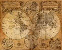 航海地图与指南针图片怀旧世界地图高清图片
