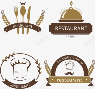 喜庆菜单餐馆西餐厅logo图标图标