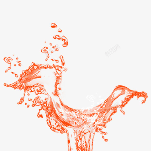 红色水滴飞起元素psd免抠素材_新图网 https://ixintu.com 光泽 厚度 反光 水滴 液体 渐变 红色 质感 飞溅