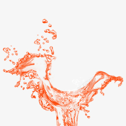 红色液体红色水滴飞起元素高清图片