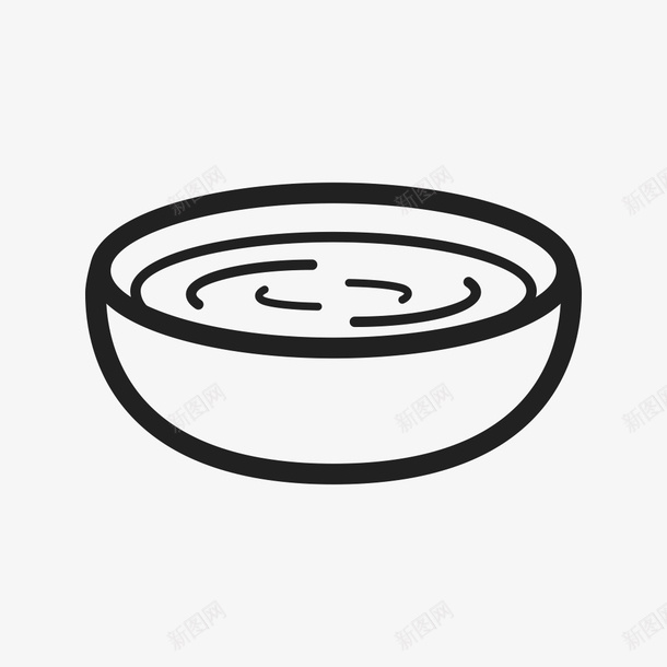 粗线条小碗图标png_新图网 https://ixintu.com 一碗汤 小碗简笔画 粗线条 粗线条小碗 粗线条黑色 黑色小碗