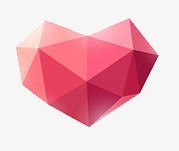 心形装饰png免抠素材_新图网 https://ixintu.com 心形装饰几何色块