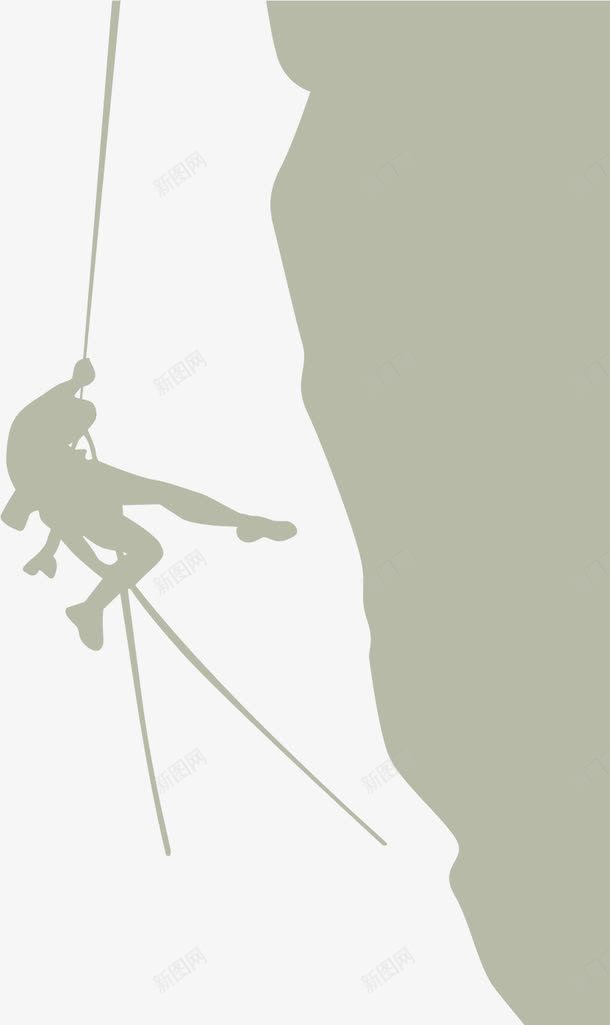 攀登剪影png免抠素材_新图网 https://ixintu.com AI 人物 剪影 卡通 往上爬 手绘 攀岩 攀登 爬山剪影 登山 线条