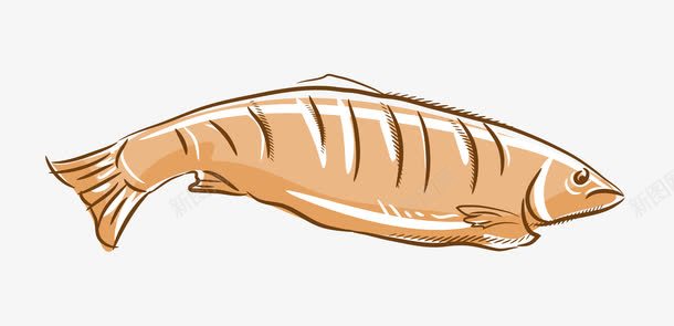 美味的小鱼手绘图png免抠素材_新图网 https://ixintu.com 卡通 小鱼 手绘图 海鲜 美味的 美食 食物 鱼肉