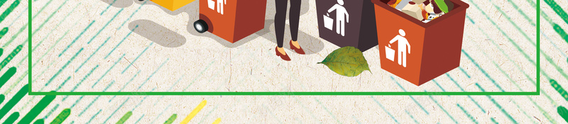 卡通绿色环保垃圾分类海报psd分层背景jpg设计背景_新图网 https://ixintu.com psd分层 分类 卡通 叶子 垃圾 海报 环保 绿色 背景
