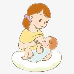 母乳卡通宝宝吃母乳高清图片
