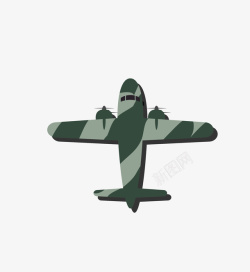 卡通迷彩色迷彩军事飞机矢量图高清图片