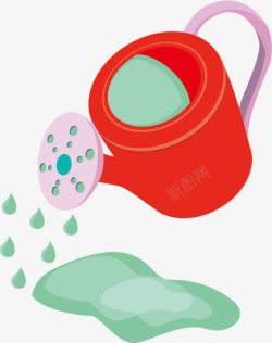 水桶和浇花壶洒水壶浇水高清图片