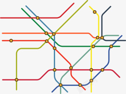 城市地铁线路图交通地铁线路图装饰高清图片