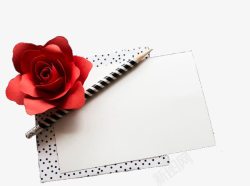 贺卡纸玫瑰花和贺卡高清图片