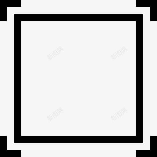 架方形符号四角图标png_新图网 https://ixintu.com 广场 框架 界面 符号 缪图标 角