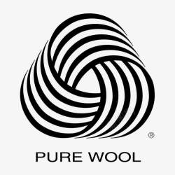 纯羊毛purewool标志图标高清图片