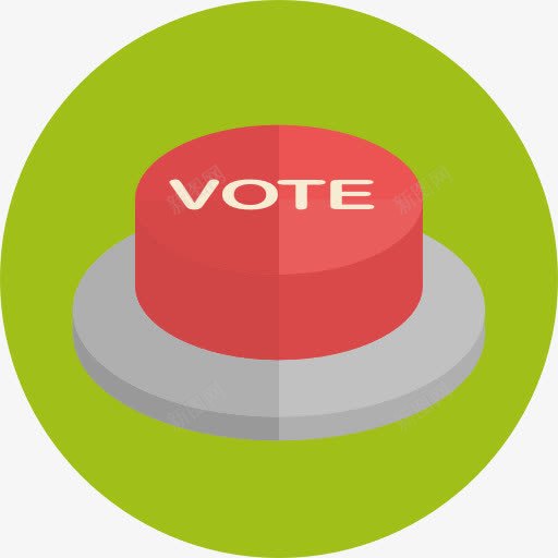 投票图标png_新图网 https://ixintu.com 圆形按钮 形状和符号 徽章 投票 选举