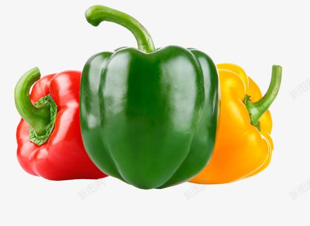 彩色青椒蔬菜png免抠素材_新图网 https://ixintu.com 彩色 爱心蔬菜 菜类图片 蔬菜 青椒