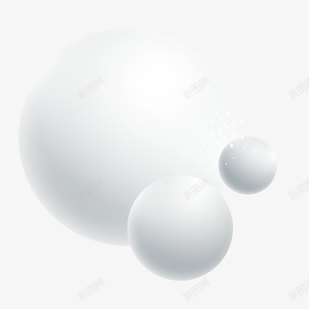 白色立体炫酷球png免抠素材_新图网 https://ixintu.com 五彩球 免抠图 创意 圆形 圆球 时尚 玩具 白色 矢量球体 立体