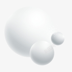 玩具圆球白色立体炫酷球高清图片