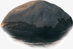 大石头免抠水中礁石高清图片