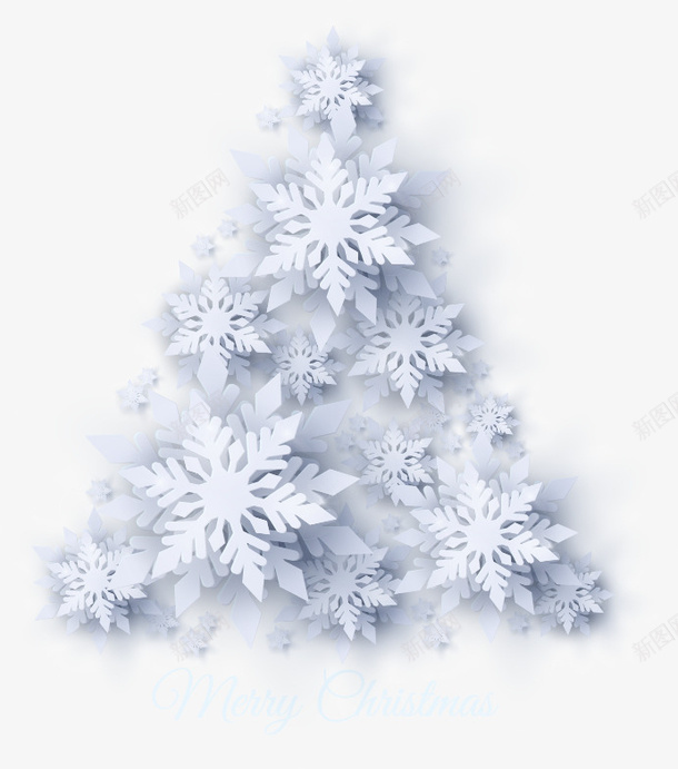 白色雪花圣诞树矢量图ai免抠素材_新图网 https://ixintu.com 圣诞树 白色 雪花 矢量图