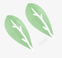 简单的树叶简约插画小叶子高清图片