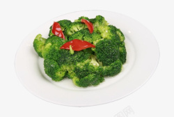 绿色蔬菜美味清炒西蓝花素材