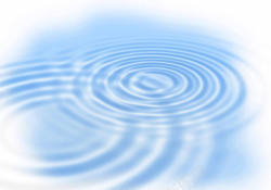 圆形波纹透明水波浪蓝色波纹高清图片