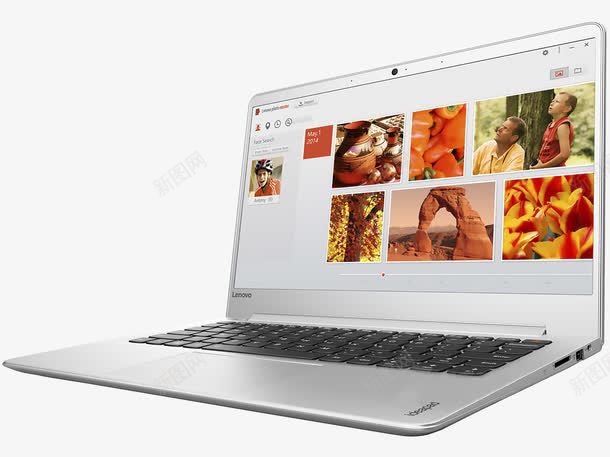 联想IdeaPad710Spng免抠素材_新图网 https://ixintu.com 一台笔记本 产品实物 联想IdeaPad710S13ISKIFI 联想笔记本 超级本 银白色效果图