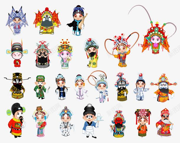 京剧psd免抠素材_新图网 https://ixintu.com 京剧人物 京剧头饰 传统 古典 唱戏 戏子 戏曲 戏班子