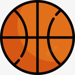 黄色的篮球体育篮球图标高清图片